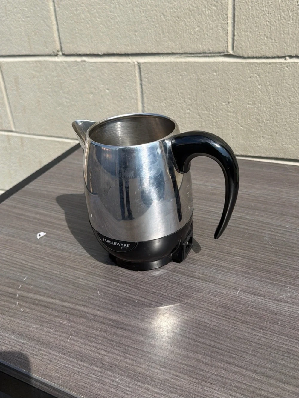 Farberware Superfast 2-4 Cup Coffee Percolator Chrome FCP240A NO Power Cord